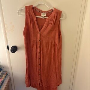 Knox Rose Terracotta color Sleeveless Dress